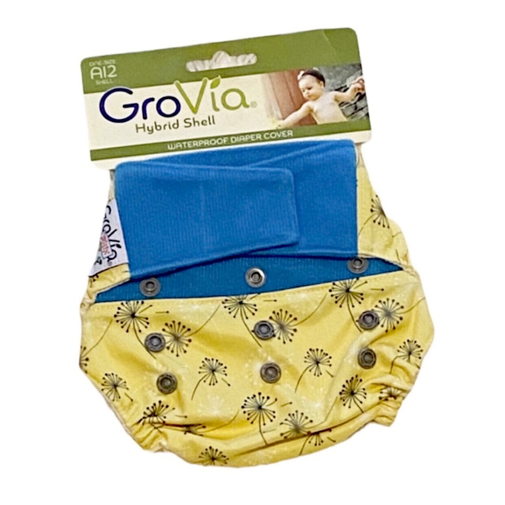 NEW!  HTF GroVia “Happy” Wacky Deux hybrid cloth diaper cover